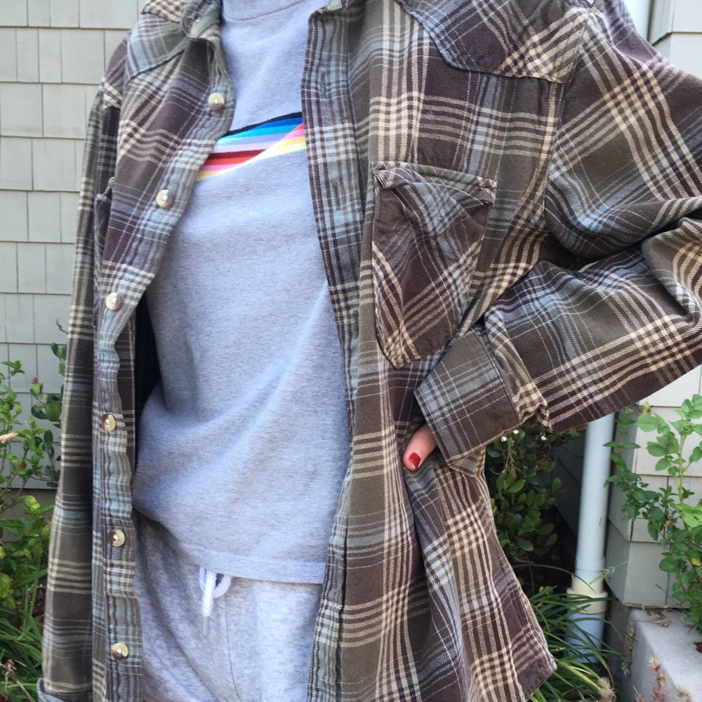 GAP green flannel